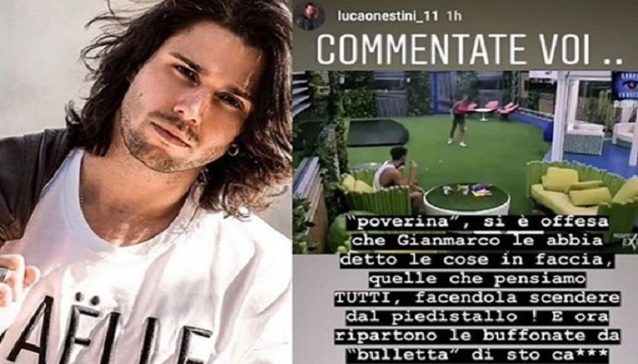 Grande Fratello 2019, Luca Onestini asfalta la De André: “Bulletta del…”