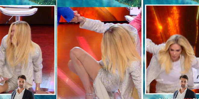 Isola dei Famosi 2022, Ilary Blasi cade dalla sedia: le reazioni