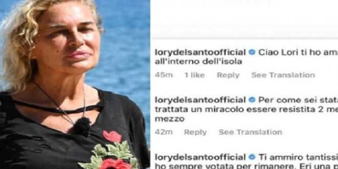 Isola dei Famosi, Lory Del Santo fa una gaffe clamorosa: si commenta e si elogia da sola