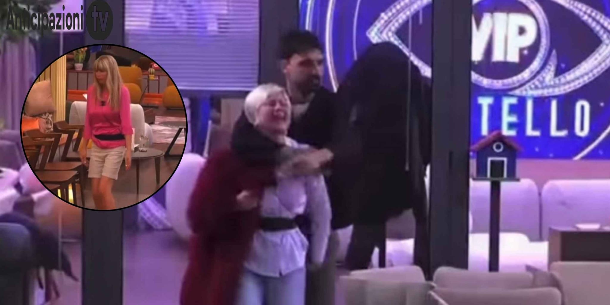 GF VIP, Antonella Elia ha una crisi dopo l’imitazione di Alessandra Mussolini: caos e urla