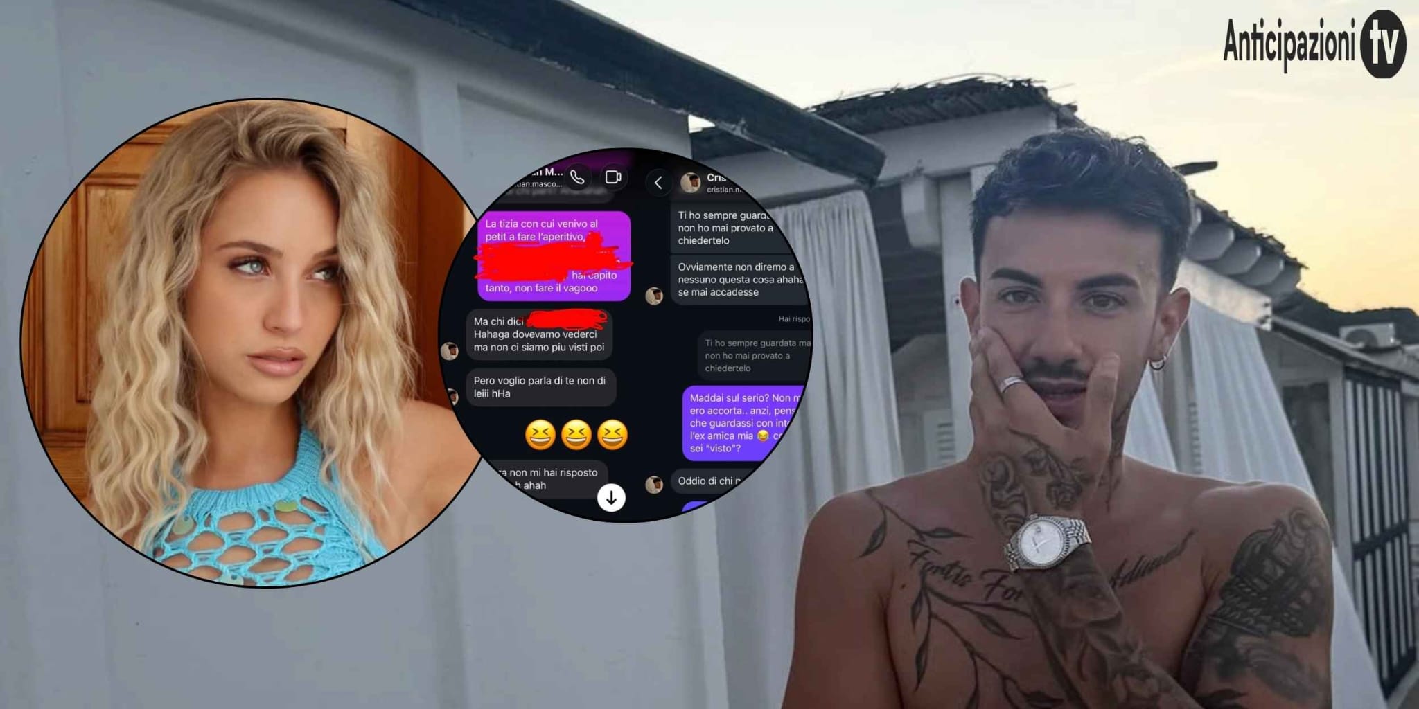 Temptation Island, diffuse le chat segrete del tradimento di Cristian a Soraya: il contenuto