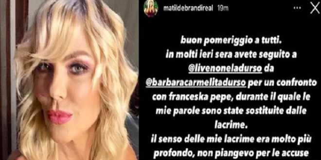 GF Vip 5, il dramma Matilde Brandi: “Uccido te e le tue figlie con l’acido”