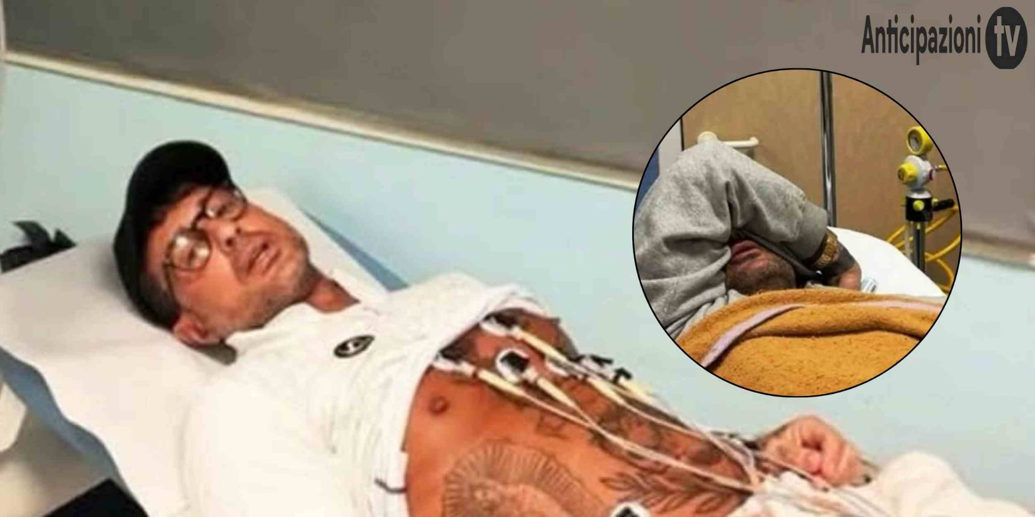 Fabrizio Corona in ospedale: il motivo e le parole su Signorini