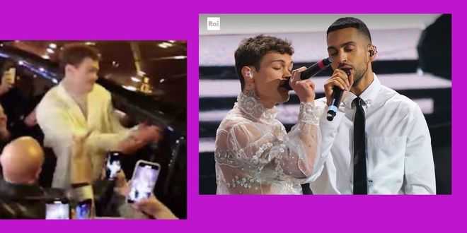 Festival di Sanremo 2022, bagno di folla per Mahmood e Blanco: ecco cosa è successo dopo la vittoria