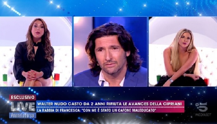 Grande Fratello Vip: Walter Nudo è omosessuale? La rivelazione di Francesca Cipriani