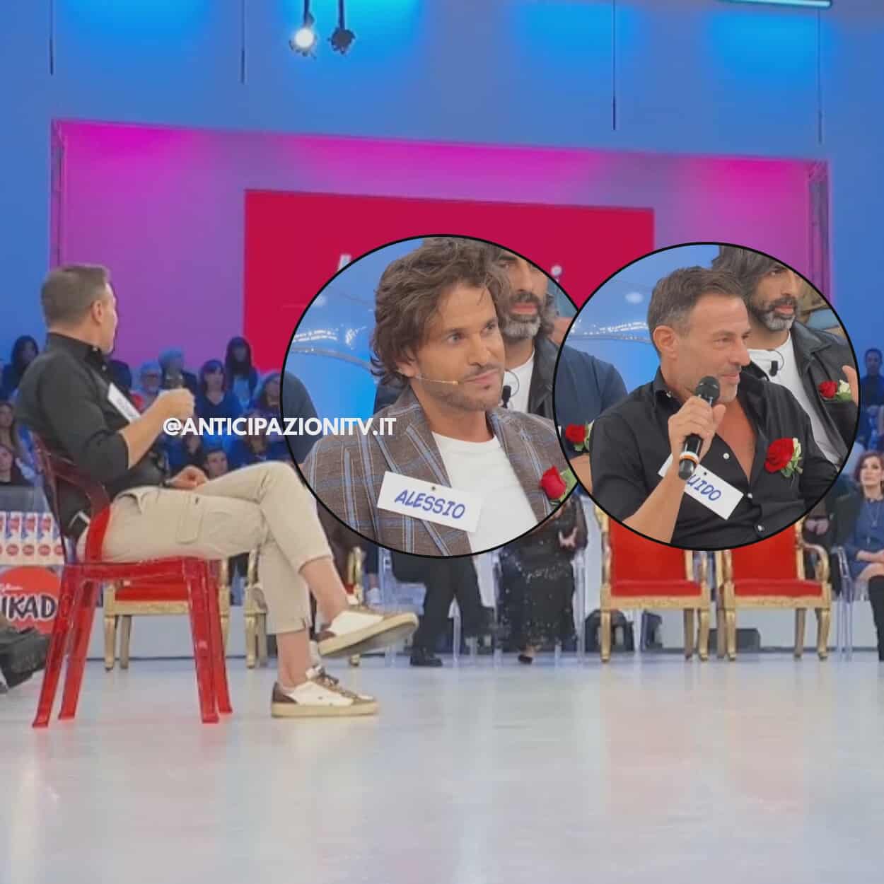 uomini e donne guido resta in studio e alessio lo smaschera