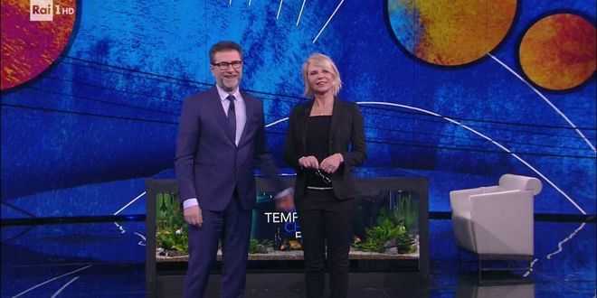 La De Filippi confessa a Fazio: “A mio padre ho fatto una promessa su Maurizio”