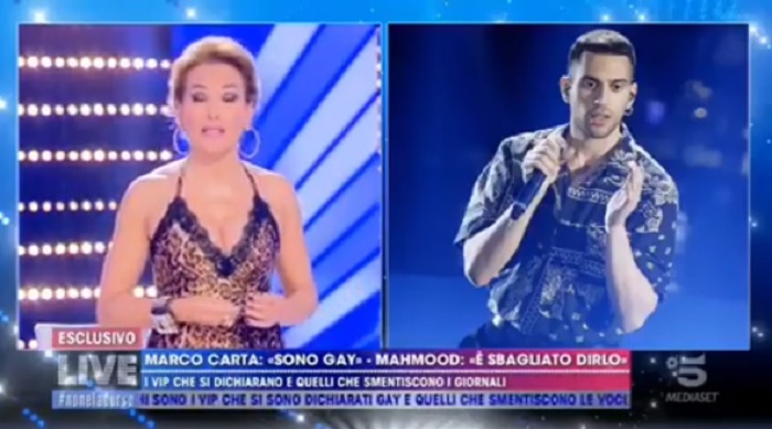 Live – Non è la d’Urso: il vincitore di Sanremo si scaglia contro Barbara d’Urso