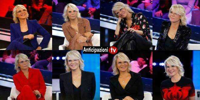 Maria De Filippi, tutti gli outfit che ha indossato al Serale di Amici 23: prezzo e marca