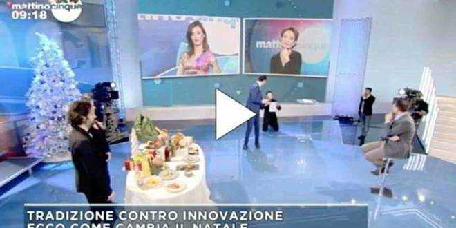 Mattino 5, uomo in passamontagna semina terrore in studio