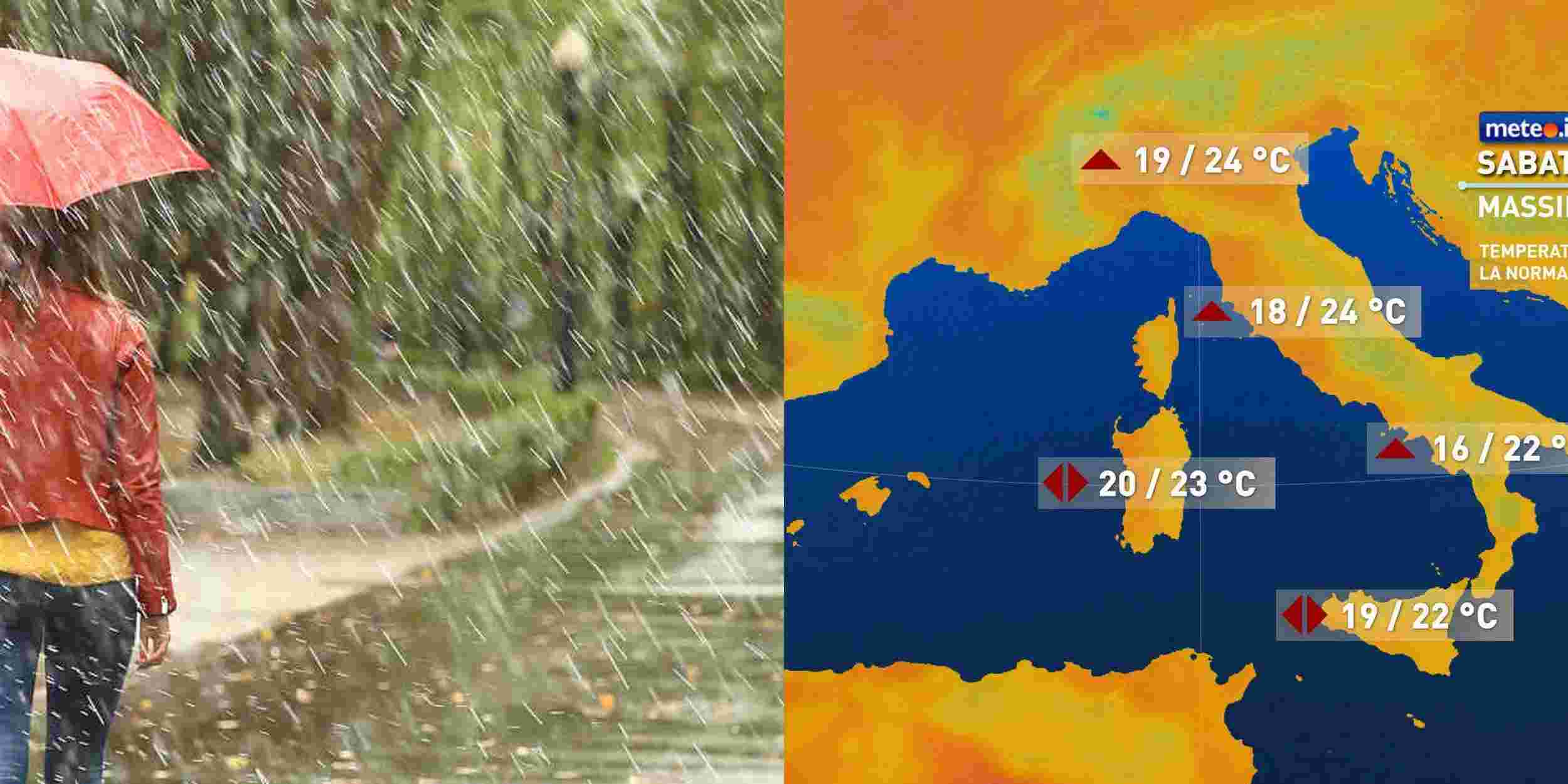 Meteo weekend 17 maggio 2026: piogge e neve in arrivo in Italia