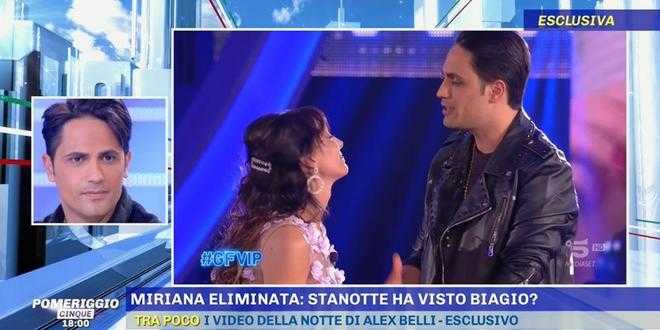 GF Vip, Miriana Trevisan scarica Biagio D’Anelli: lui sconvolto a Pomeriggio 5
