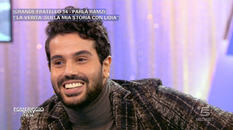 News Grande Fratello 14, Ramzi a Pomeriggio 5: “Ho lasciato Lidia perché…”
