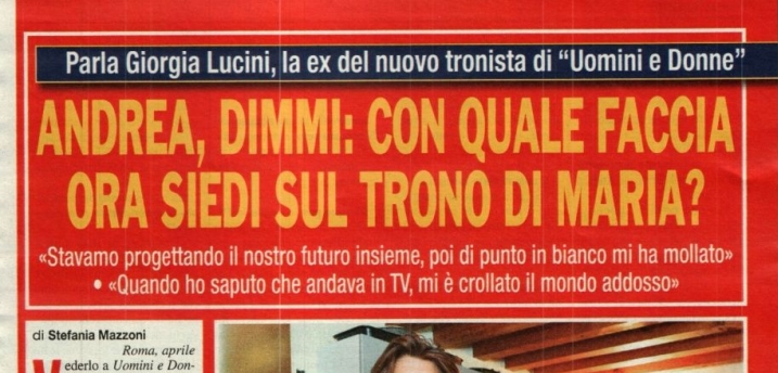 News Uomini e Donne, l’intervista a Giorgia Lucini: “Amo ancora Andrea Damante”