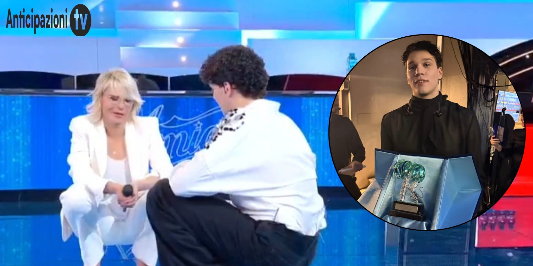 Amici, Nicolò Filippucci vince Sanremo Giovani: la reazione di Maria De Filippi