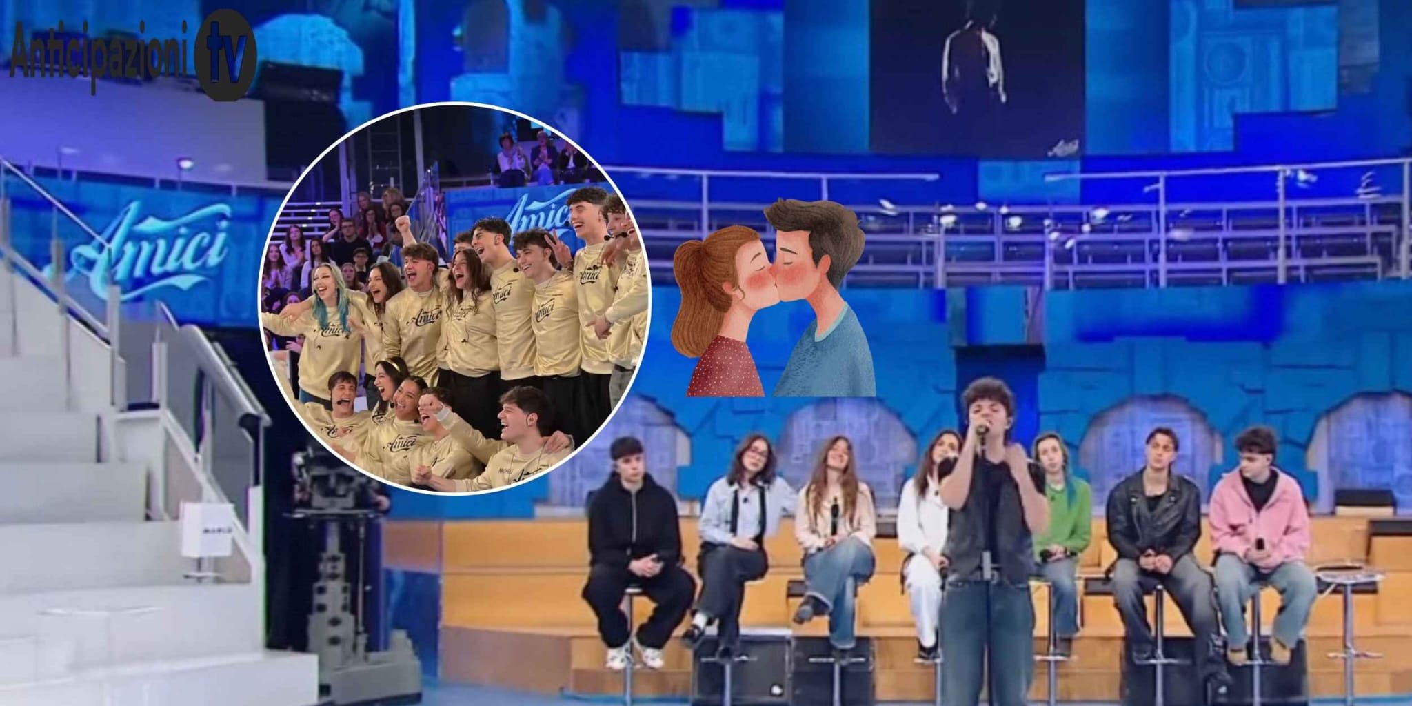 Amici 25, nasce una nuova coppia durante il Serale: il bacio