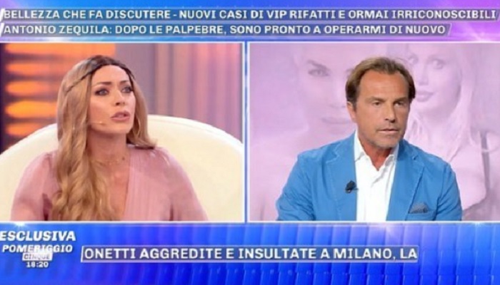 Pomeriggio 5, Antonio Zequila umilia Karina Cascella in diretta