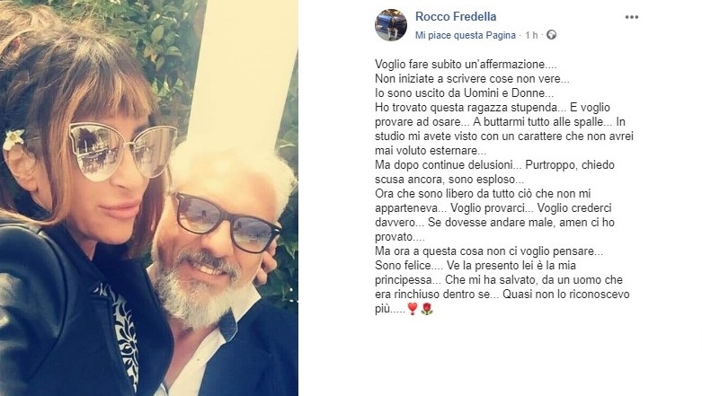 Uomini e Donne gossip, Rocco Fredella presenta la sua nuova fidanzata