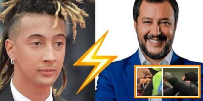 San Siro, durante il derby rissa sfiorata tra il rapper Ghali e Matteo Salvini: volano paroloni