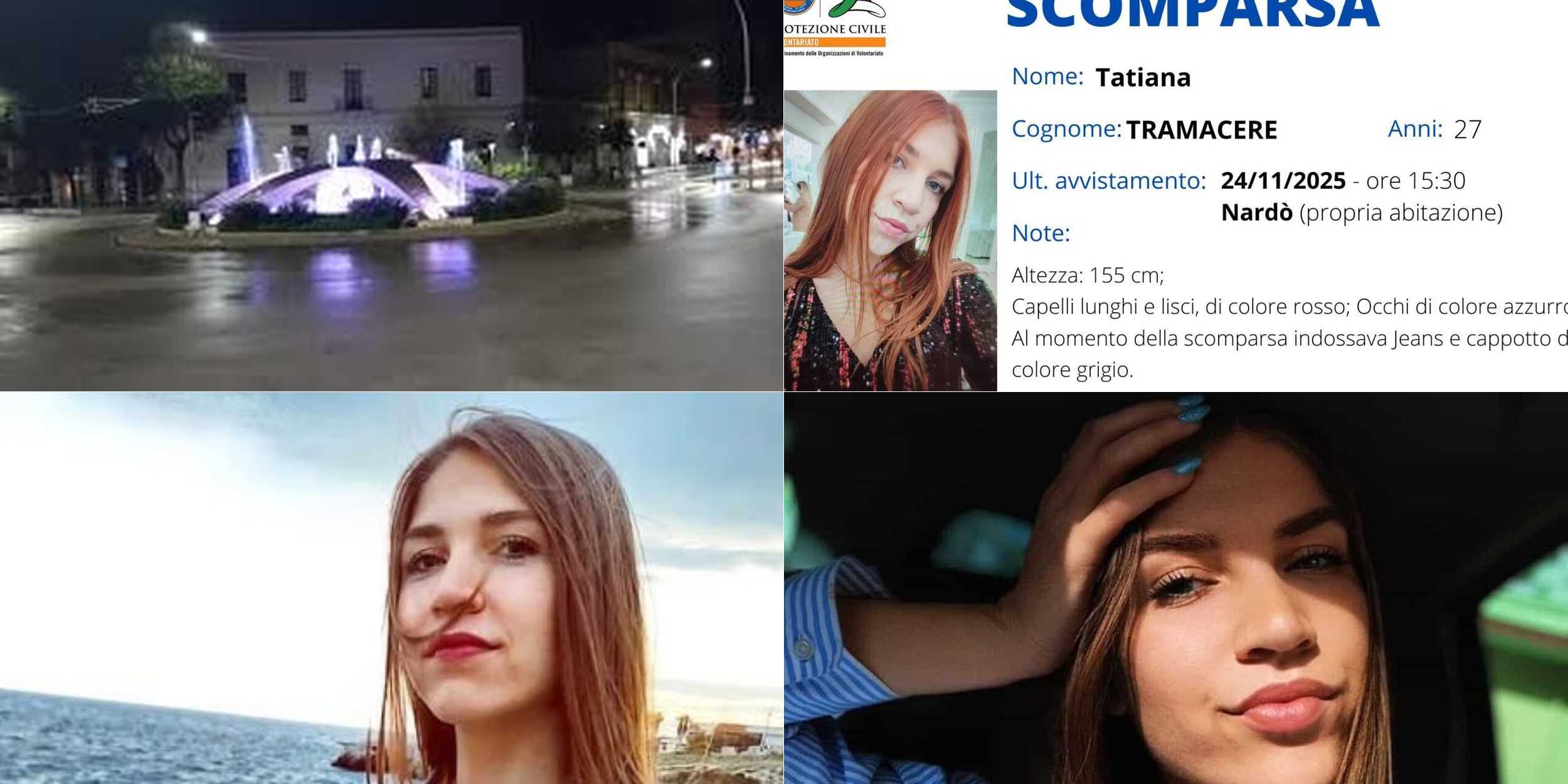 Tatiana Tramacere scomparsa, continuano le ricerche della 27enne