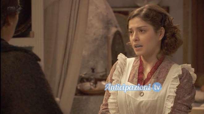 Telenovela Il Segreto, riassunto trama puntata martedì 28 aprile 2015: Aurora vuole lasciare Puente Viejo