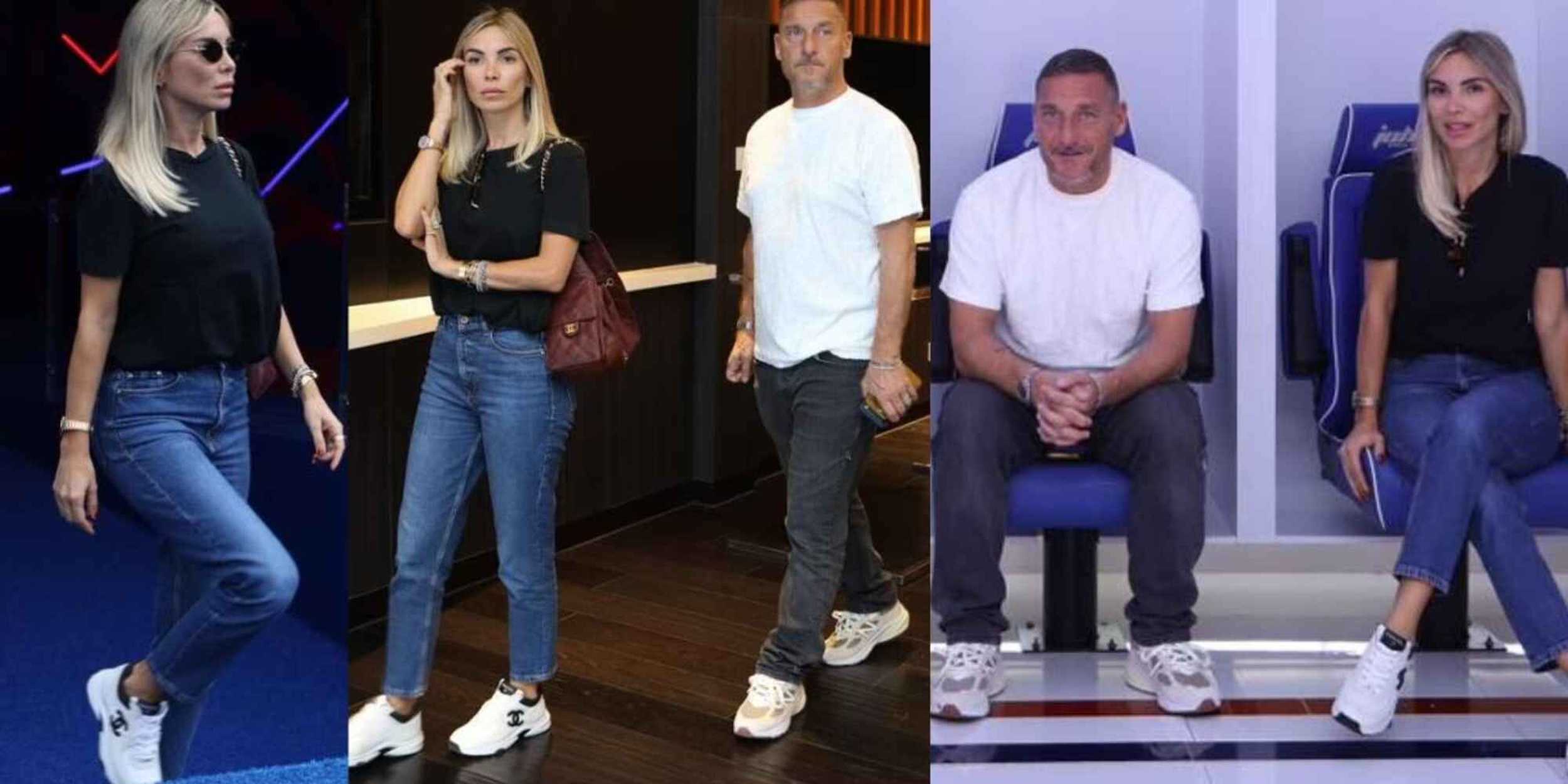 Totti superstar in Malesia, ma il look di Noemi Bocchi conquista tutti