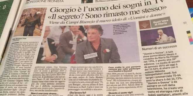 Uomini e Donne news: Giorgio Manetti finisce addirittura sui giornali, ecco perché