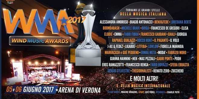 Wind Music Awards 2017: ecco quando inizia, diretta tv e i cantanti in gara