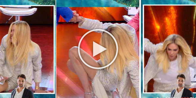 Isola dei Famosi 2022, Ilary Blasi cade dalla sedia: le reazioni