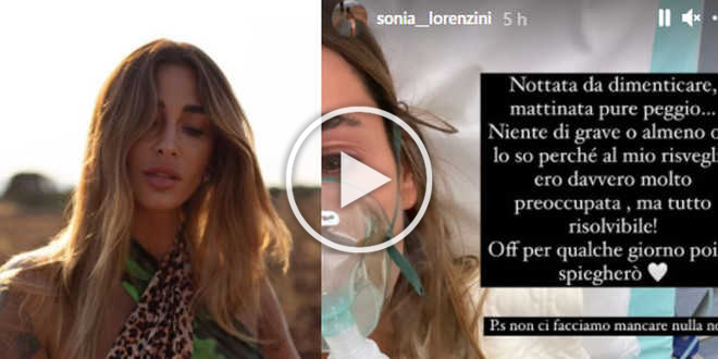 GF Vip 5, Sonia Lorenzini in ospedale per un malore