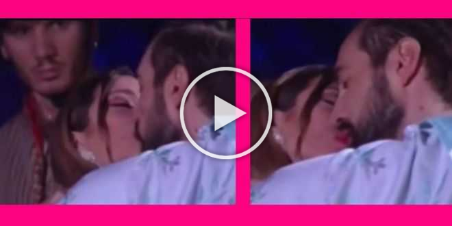 GF Vip, nelle notte Alex Belli e Soleil Sorge si scambiano un bacio appassionato