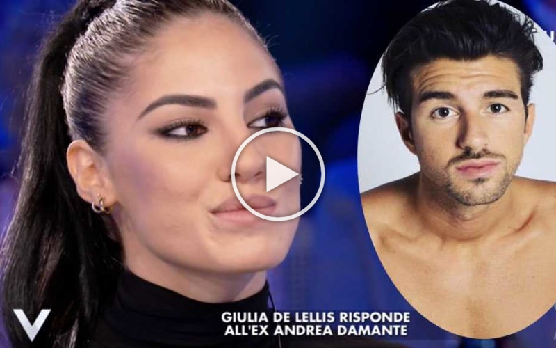 Uomini e Donne gossip, Andrea Damante risponde (a modo suo) alle parole di Giulia De Lellis