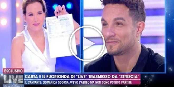 Barbara d’Urso: Marco Carta cambia versione e difende la conduttrice