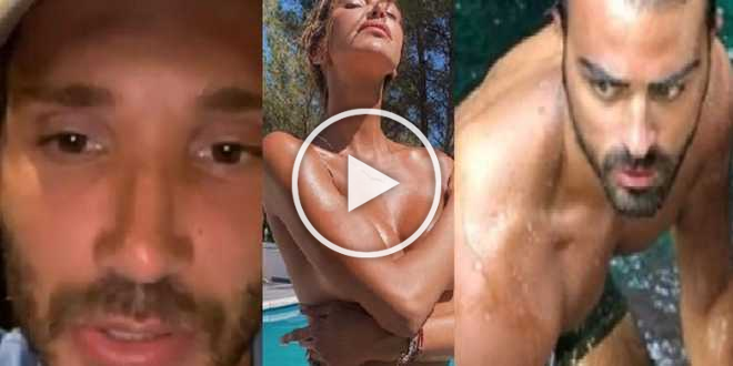 Belen Rodriguez infiamma Ibiza in topless: Gianmaria Antinolfi sembra svanito
