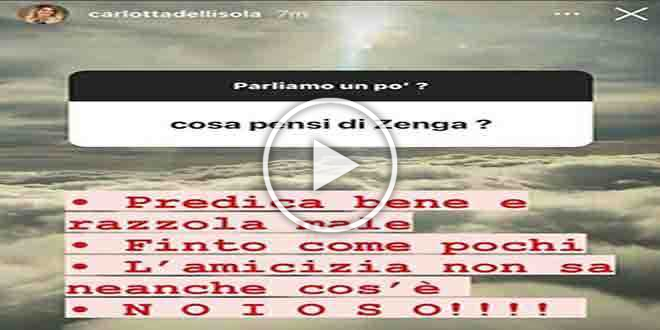 GF VIP 5, Carlotta Dell’Isola offende Andrea Zenga poi cancella il messaggio ma ormai è troppo tardi