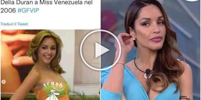 GF Vip, Delia Duran irriconoscibile a Miss Venezuela 2006