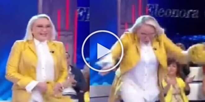 Eleonora Giorgi, urla e paura in studio: caduta di faccia e ferita aperta