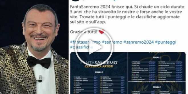 Il Fantasanremo chiude i battenti: “Fine di un ciclo durato cinque anni”
