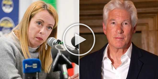 Giorgia Meloni surreale su Richard Gere: “È in cerca di popolarità”