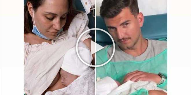 Il giorno dopo il parto, Marco Fantini fa una splendida sorpresa a Beatrice Valli