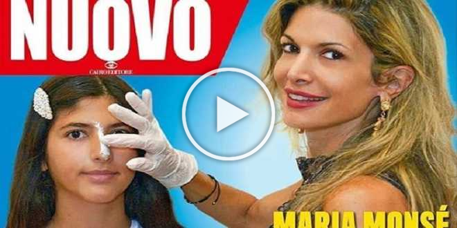 Maria Monsè porta la figlia dal chirurgo, primo ritocchino a 14 anni ed è polemica