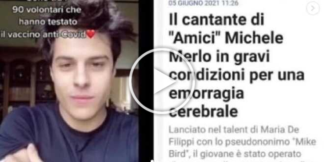 Michele Merlo, la follia no-vax: “Ora vediamo se fa lo spiritoso”