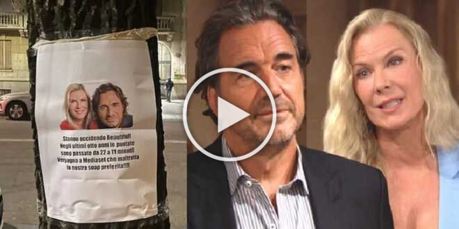Beautiful, scoppia la protesta dei telespettatori contro Mediaset: manifesti in giro per Milano
