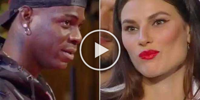 GF Vip 5, rabbia sui social per la terribile frase di Balotelli a Dayane Mello