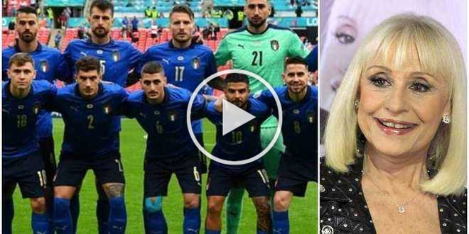 Raffaella Carrà, l’omaggio della Nazionale durante la partita di stasera