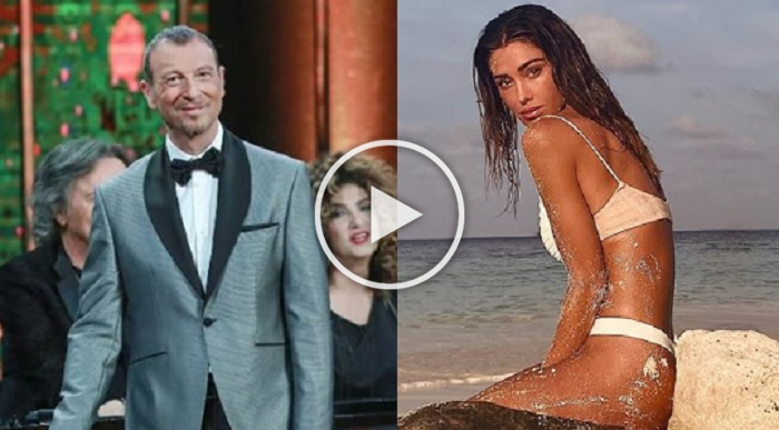 Sanremo 2020, Amadeus gela Belen Rodriguez