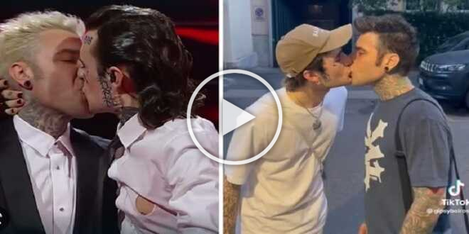 Sanremo 2023, dubbi sul bacio tra Rosa Chemical e Fedez: preparato o improvvisato?