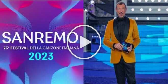 Sanremo 2023, il logo finisce nella bufera: “Neanche con Paint veniva così”