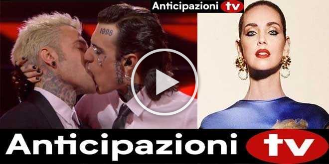 Sanremo 2023, Rosa Chemical bacia Fedez: Chiara Ferragni non la prende bene