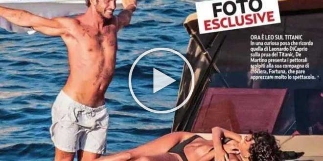 Stefano De Martino in barca con la nuova fidanzata